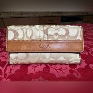 Coach Tan and Cream Wallets Collection